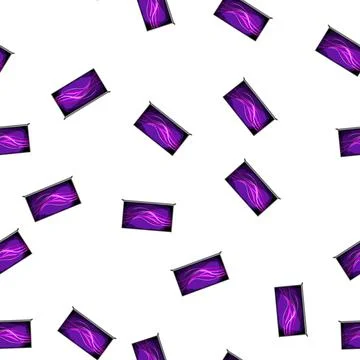 Pattern display tv screen cartoon vector Illustrazione stock