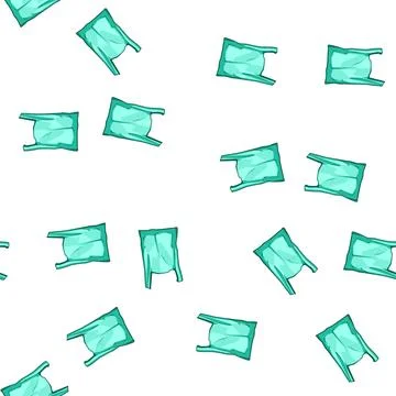 Pattern disposable plastic shopping bag cartoon vector Stock Illustration