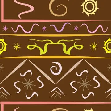Pattern diversity of the universe chocolate Illustrazione stock