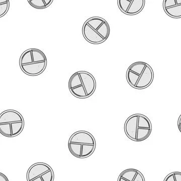 Pattern divided multi section meal tray cartoon vector Illustrazione stock