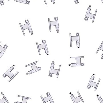 Pattern dock multi device charging station cartoon vector Stockillustratie