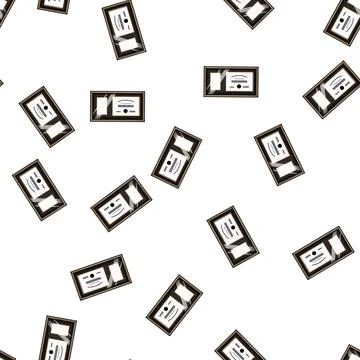 Pattern document diploma cartoon vector Stock Illustration