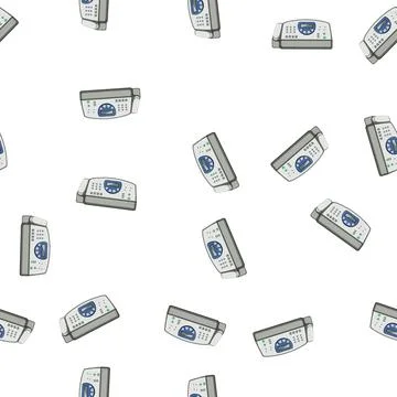 Pattern document fax machine cartoon vector Stock Illustration