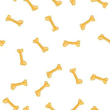 Pattern dog bone toy representing pet products Illustrazione stock