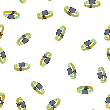 Pattern dog gps tracker collar for pet location and safety 스톡 일러스트