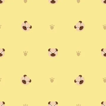 Pattern with dogs Stock Illustration