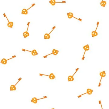 Pattern door magic key cartoon vector Illustrazione stock