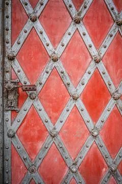 Pattern on the doors Stock Photos