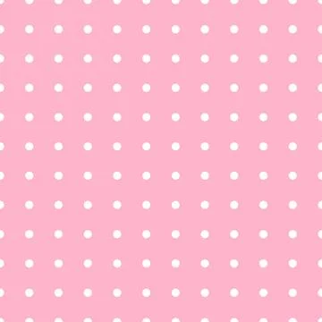 Pattern with dots for a little princess. Seamless pattern for background, bir Stock Illustration