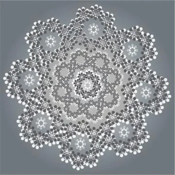 Pattern (double on grey on grey ) Stock Illustration