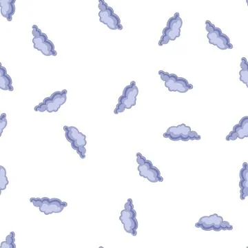 Pattern downpour rain cloud cartoon vector Stock Illustration