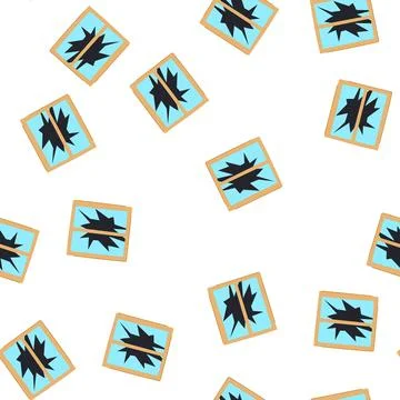 Pattern draft broken wood windows cartoon vector Stock Illustration