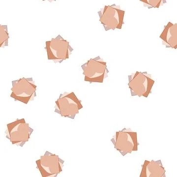 Pattern draft memo paper cartoon vector Stockillustratie