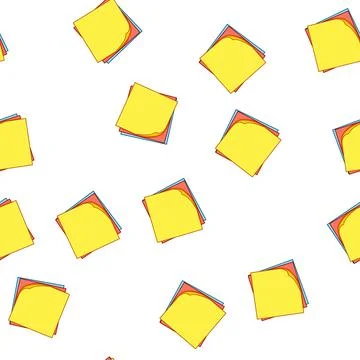 Pattern draft memo paper cartoon vector Stockillustratie
