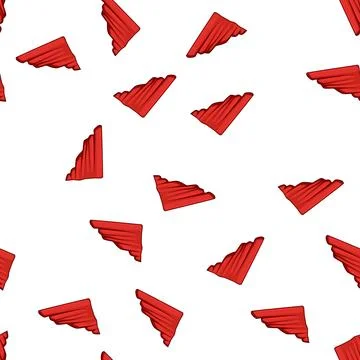 Pattern drama red curtain cartoon vector Stock Illustration