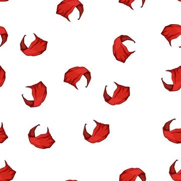 Pattern drapery red dreapery cartoon vector Illustrazione stock