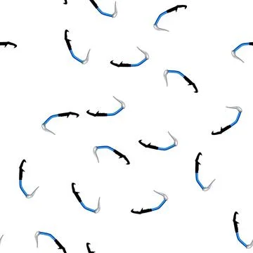 Pattern drawing piolet ice tool cartoon vector Stock Illustration