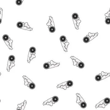 Pattern drift tire smoke cartoon vector Stock Illustration
