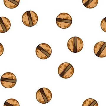 Pattern drill rusty screw head cartoon vector Stock Illustration