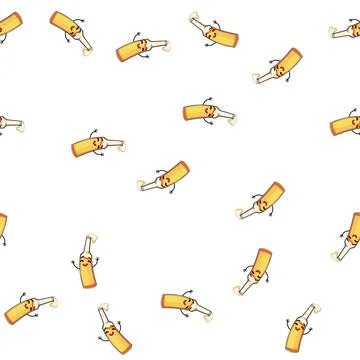 Pattern drink beer bottle character cartoon vector イラスト素材