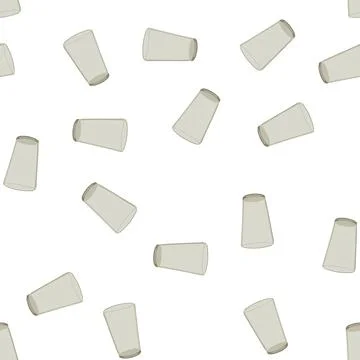Pattern drink glass cup cartoon vector Stock Illustration