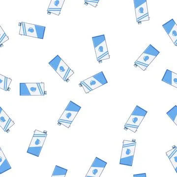 Pattern drink milk box cartoon vector Stock Illustration