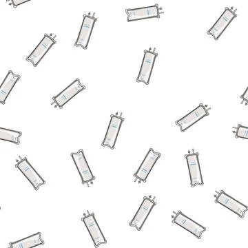 Pattern drip iv fluid bag cartoon vector イラスト素材