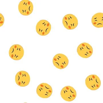 Pattern drip smiley cartoon vector 스톡 일러스트