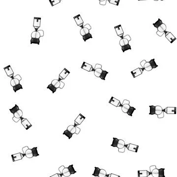 Pattern drip syphon coffee maker cartoon vector イラスト素材