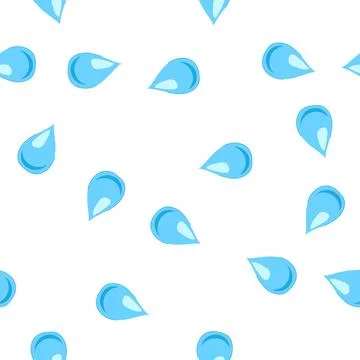 Pattern drip water drops cartoon vector イラスト素材
