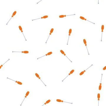 Pattern driver screwdriver cartoon vector Stock Illustration