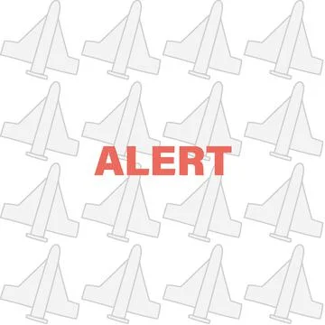 A pattern of drone from Iran. Alert in Ukraine Stock Illustration