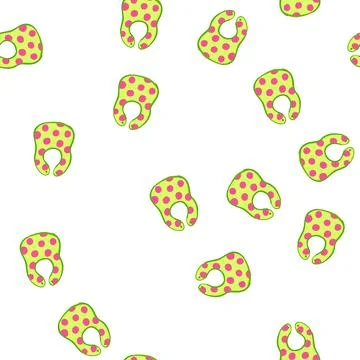 Pattern drool burp cloths cartoon vector Stock Illustration
