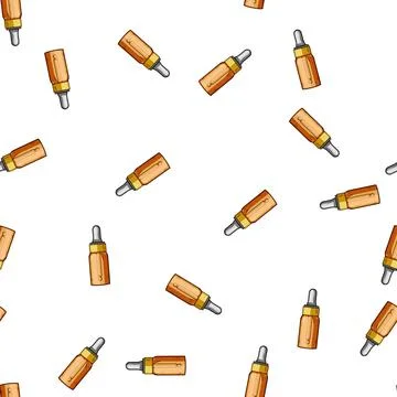 Pattern Dropper bottle containing liquid for medical treatment Illustrazione stock