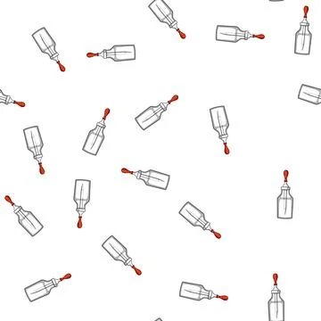 Pattern Dropper bottle holding empty liquid for science Stock Illustration