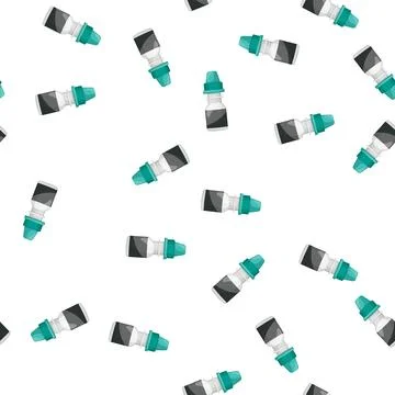 Pattern dropper eye drop cartoon vector Stock Illustration