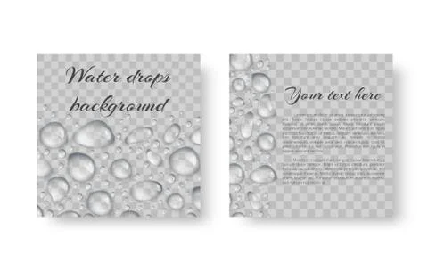 Pattern with drops of dew Stock Illustration