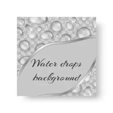 Pattern with drops of water Stock Illustration