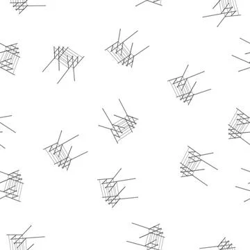 Pattern dry clothes drying rack cartoon vector Stock Illustration
