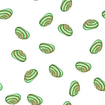 Pattern dulce mexican conchas cartoon vector Stock Illustration