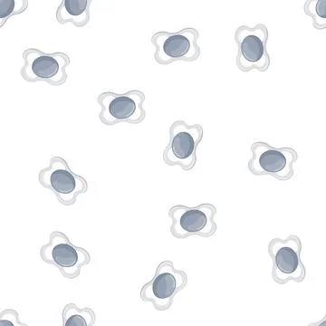 Pattern dummy pacifier baby color icon vector Illustrazione stock