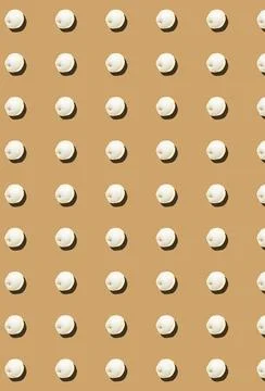 Pattern with dumplings on a brown background. Product template. Stock Photos