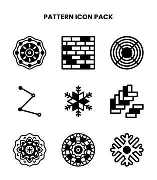 Pattern DuoTone Collection Icons Pack Stockillustratie
