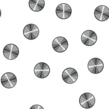 Pattern durability circular saw blade cartoon vector 库存插图