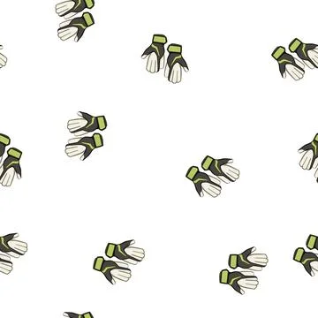Pattern durability goalkeeper gloves cartoon vector 库存插图