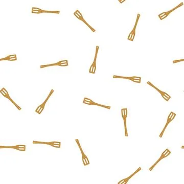 Pattern durable bamboo utensils cartoon vector イラスト素材