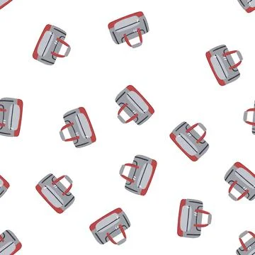 Pattern durable carry on bag cartoon vector Stockillustratie