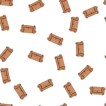 Pattern durable couch leather cartoon vector Stockillustratie