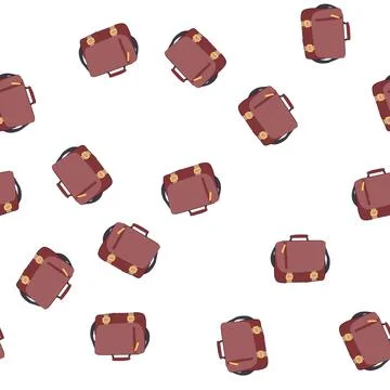 Pattern durable messenger bag cartoon vector Stock-Illustration