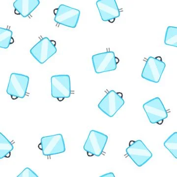 Pattern durable packing cube cartoon vector Illustrazione stock